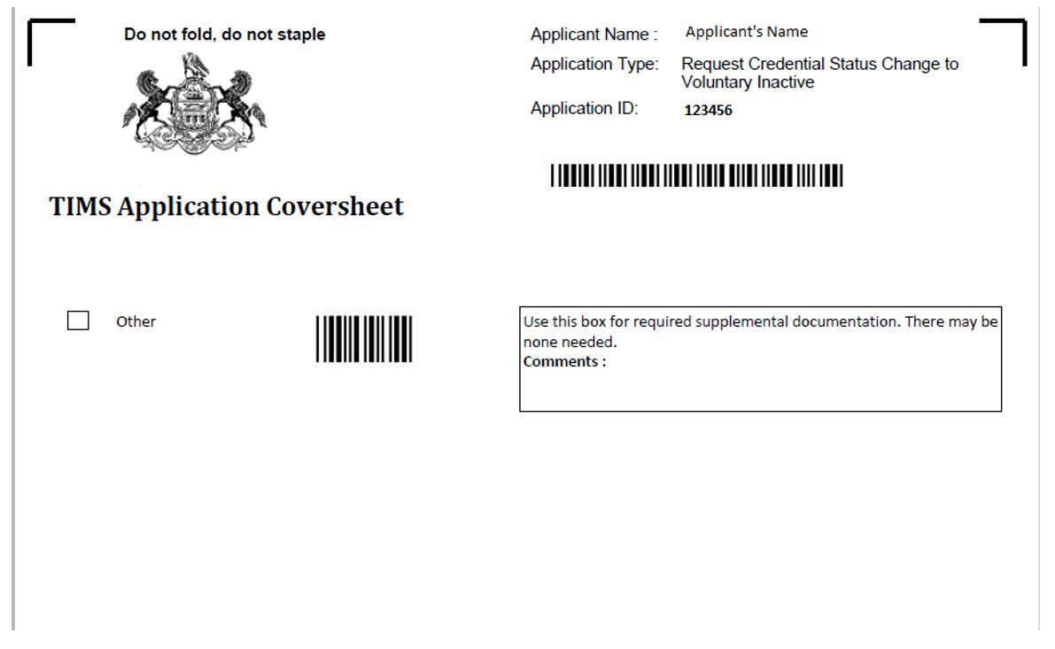 image of TIMS Application Coversheet