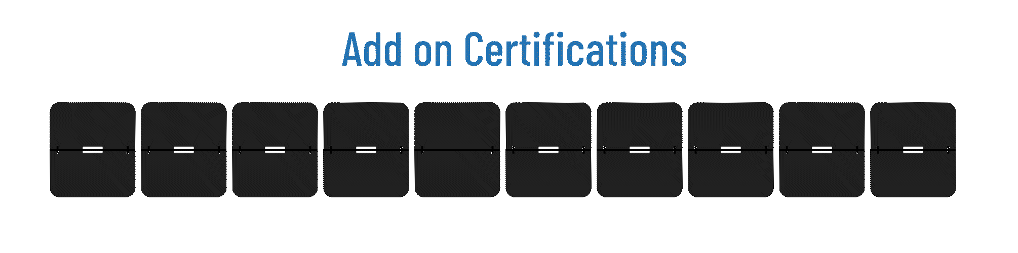 Add-On Certifications: 1-2 Weeks